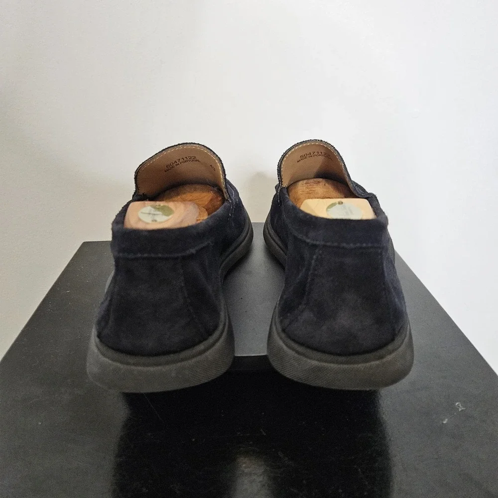 Hugo Boss Sienne Loafers Navy Blue Suede Slip-On Casual Shoes Size 10